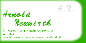 arnold neuwirth business card